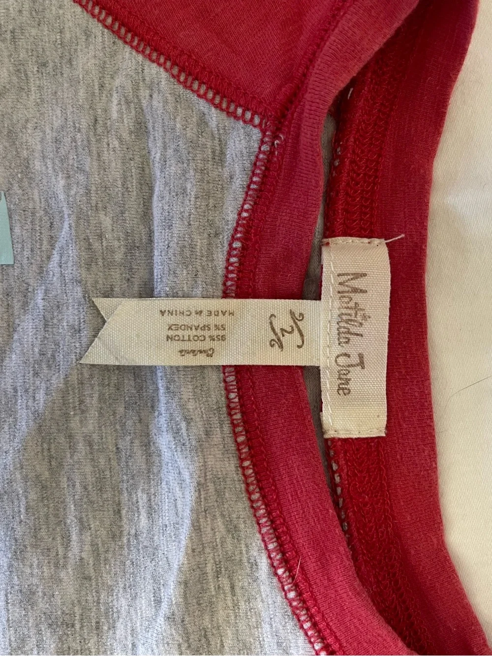 Matilda‎ Jane Be Kind Raglan Tee - Red & Gray